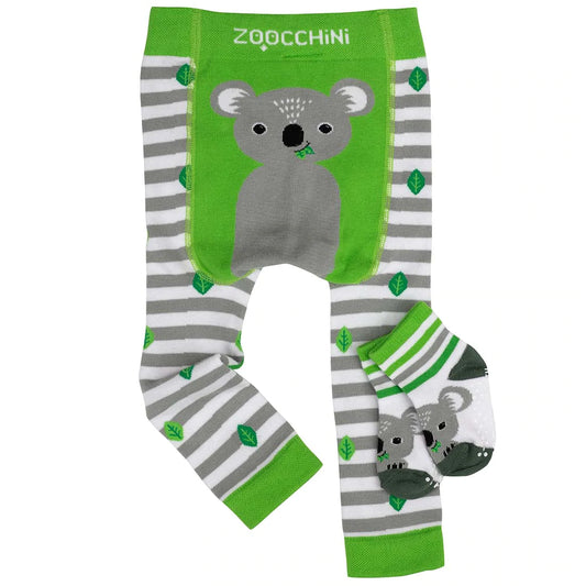 Zoocchini Koala Crawler Legging and Sock Set (2 Sizes)