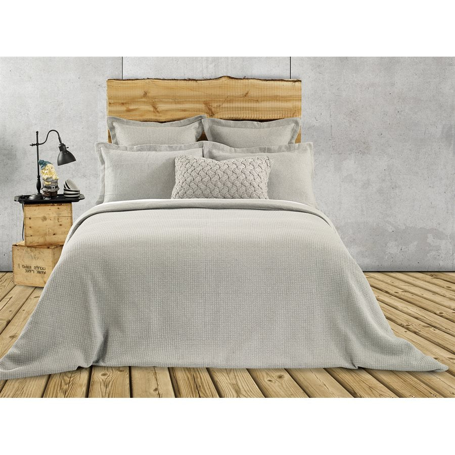 Jersey Grey Quilted Duvet Cover 