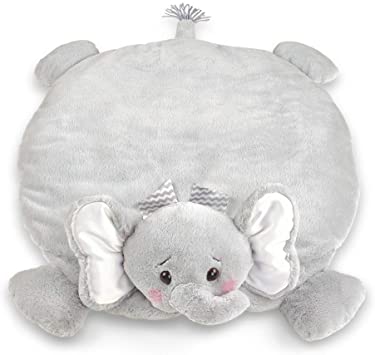 Plush elephant round playtime mat 