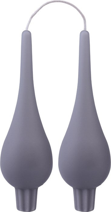 Danish Drop Candle 7" - Pair (Assorted Colours)