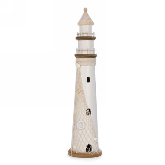 White and Natural Lighthouse 25.5" *Pick Up Only