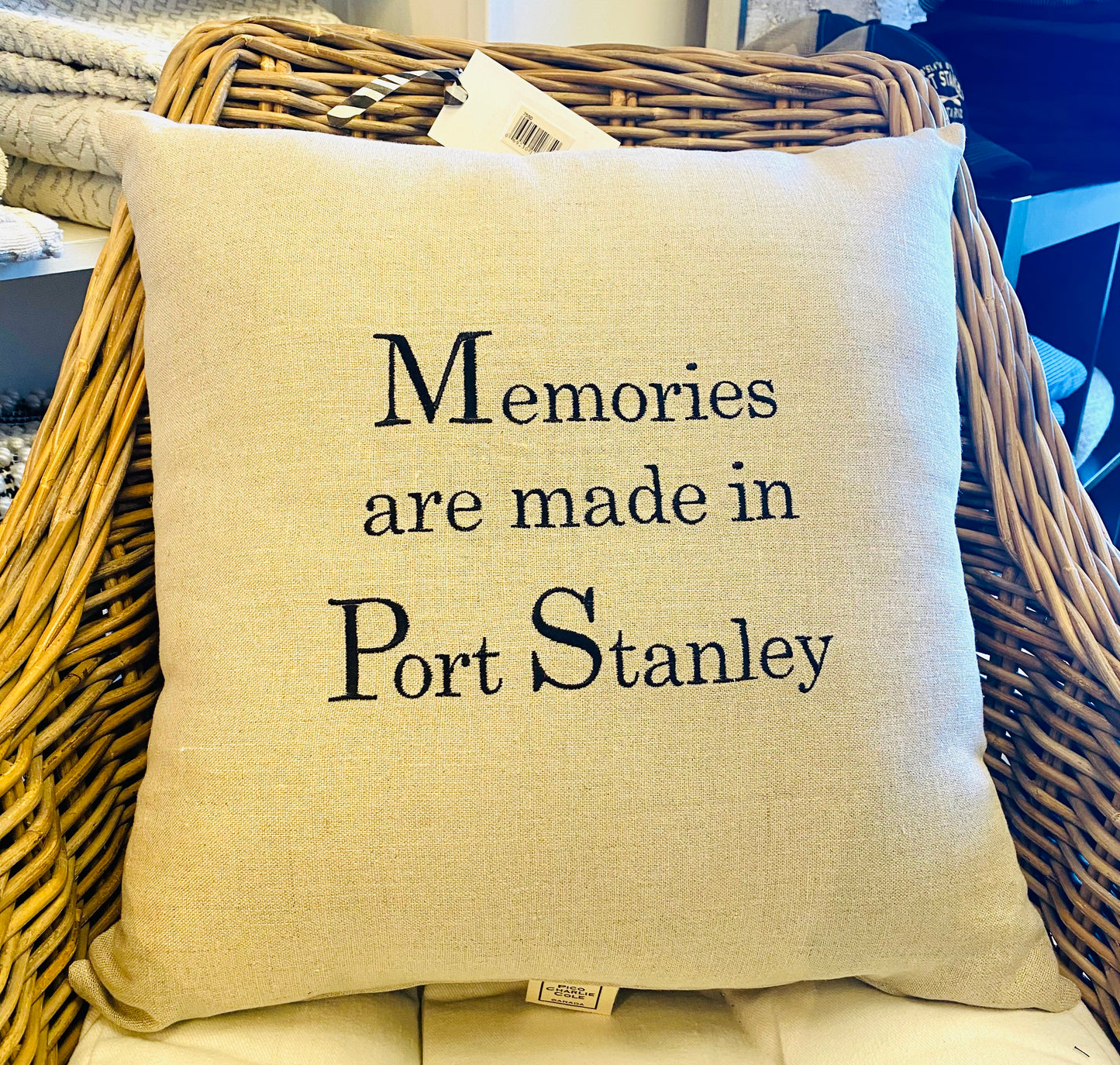 Memories Are Made In Port Stanley Cushion - Joshua & Company
