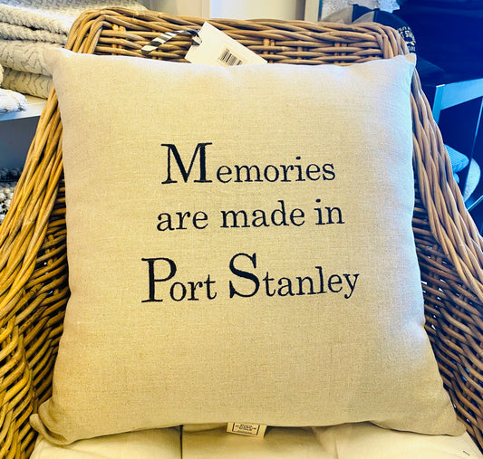 Memories Are Made In Port Stanley Cushion - Joshua & Company