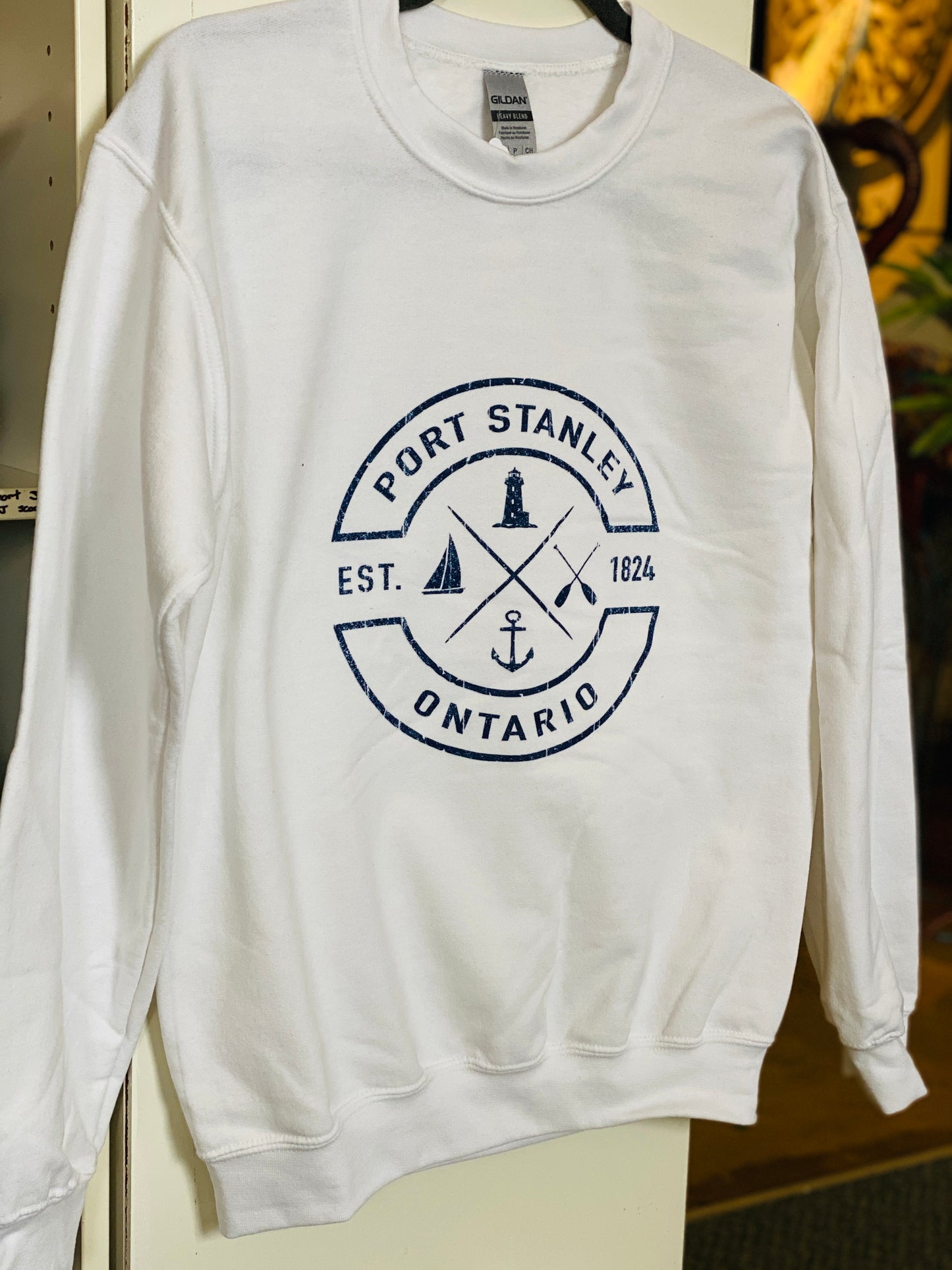 White Port Stanley Crew Neck Sweatshirt