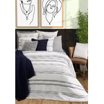 Jeremy White Duvet Cover With Embroidery
