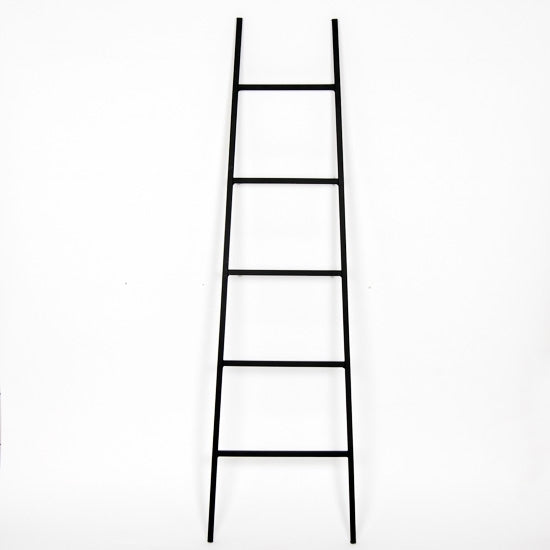 Medium Black Metal Ladder **Store Pickup Only**