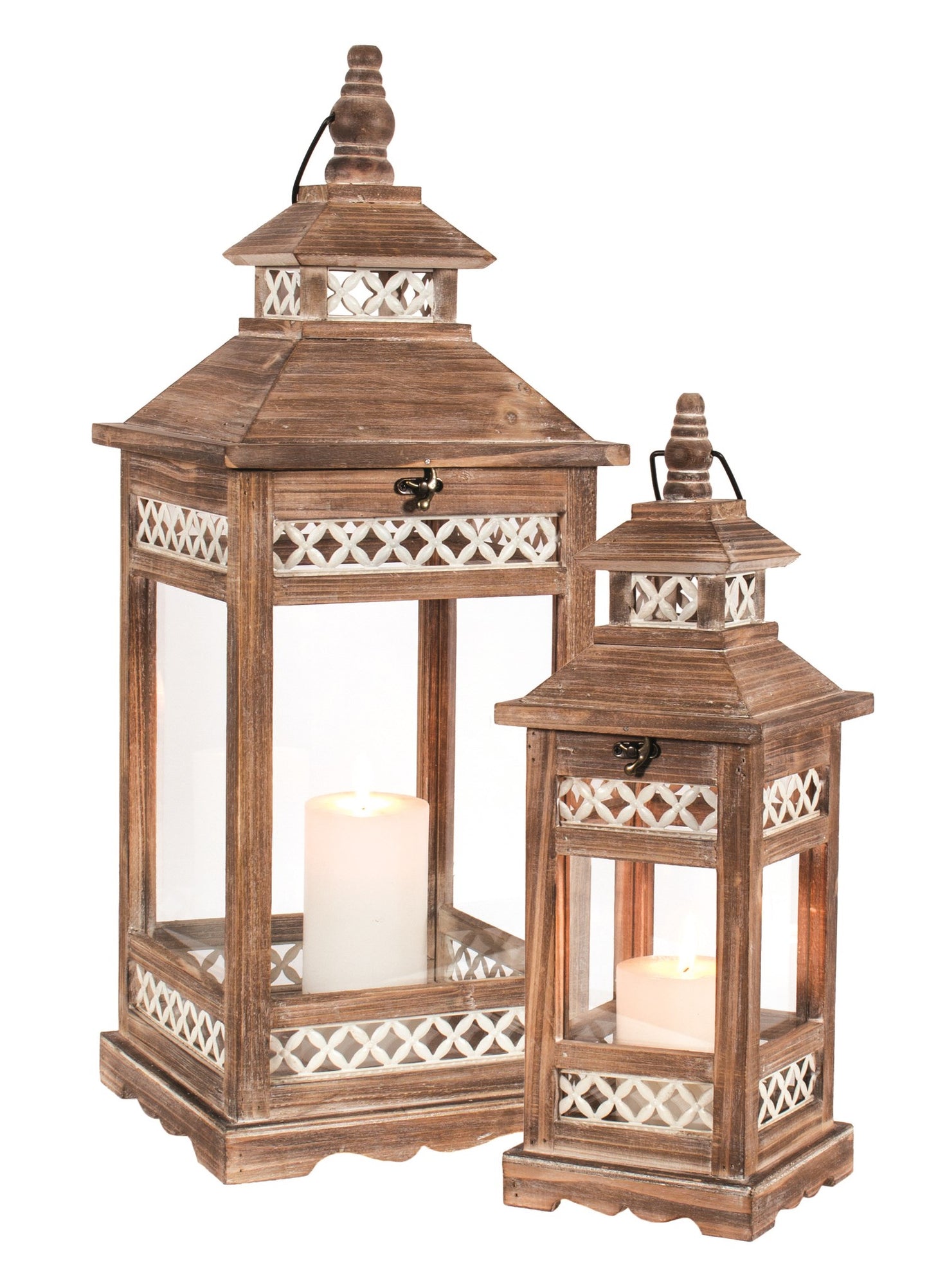 Brown with Ivory Lanterns - Assorted Sizes *Pick Up Only