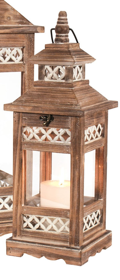 Brown with Ivory Lanterns - Assorted Sizes *Pick Up Only