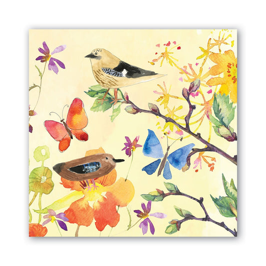 Michel Design Works Birds & Butterflies Cocktail Napkins