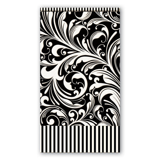 Michel Design Works Black Florentine Hostess Napkin - Joshua & Company