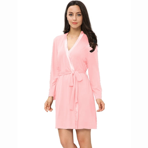 Pink Bamboo Robe