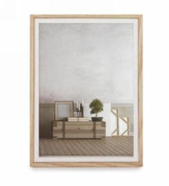 Natural and White 5x7 Photo Frame