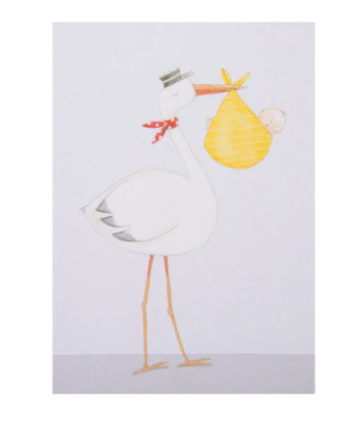 Stork Greeting Card