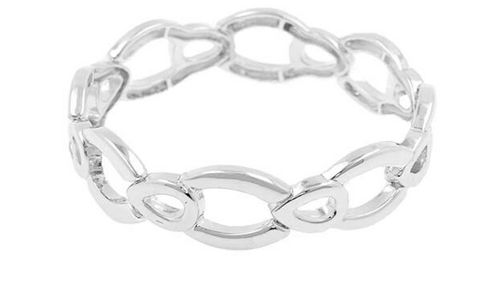 Silver Stretchable Bangle Bracelet