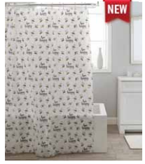 Bee Happy Shower Curtain