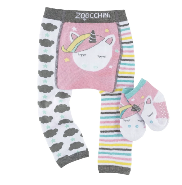 Zoocchini Legging and Sock Set Alicorn (2 Sizes)