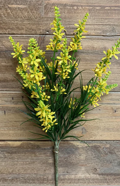 13" Yellow Sweet Veronica Spray