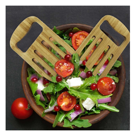 Bamboo Salad Mixers (Set of 2)