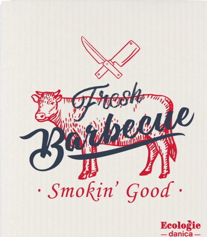 Fresh Barbecue- Swedish Dishcloth