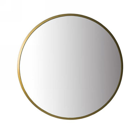 Round Gold Trim Mirror *Pick Up Only