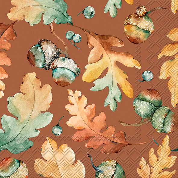 Acorn and Leaves Napkins