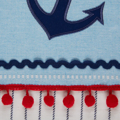 Ahoy Embellished Dishtowel