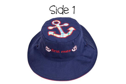 Reversible Sun Hat Anchor/Sailboat
