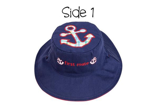 Reversible Sun Hat Anchor/Sailboat
