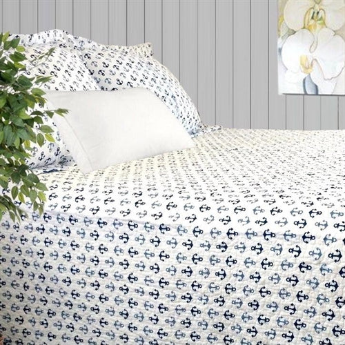 Finn Blue Anchors Quilt Set