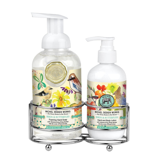 Birds and Butterflies Handcare Caddy