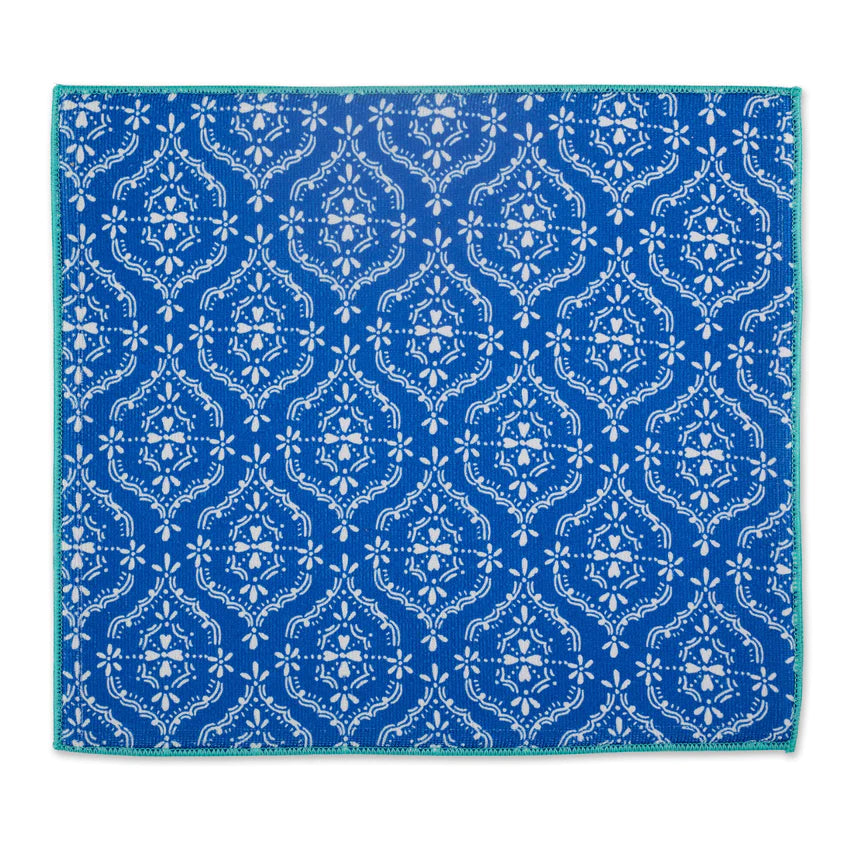 Blue Lace Dish Drying Mat