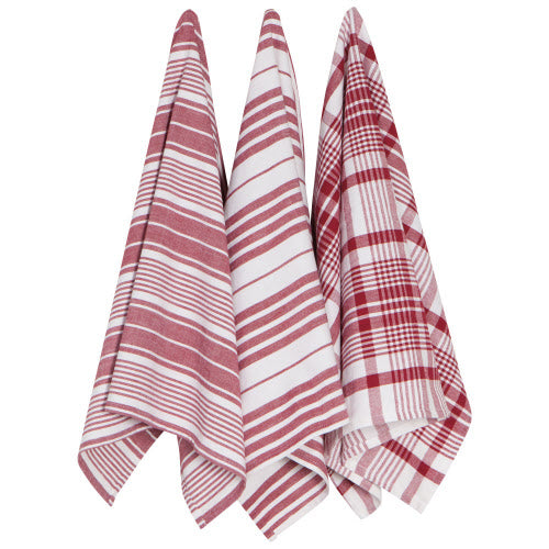 Jumbo Dish Towels- Carmine