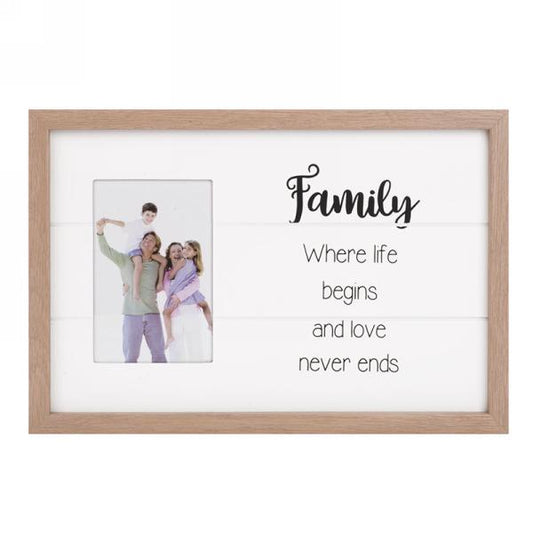 Family Frame... Where life begins and love never ends.