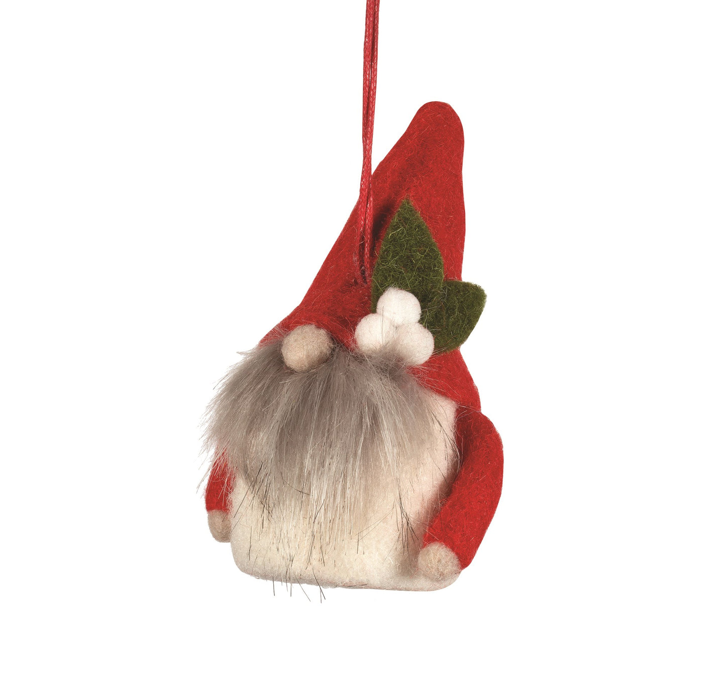Red/Ivory/Grey Gnome Ornament