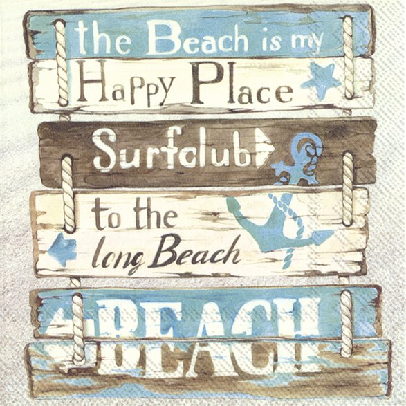 Happy Place at the Beach Napkins