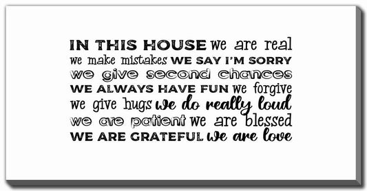 House Rules Print 20" x 40"