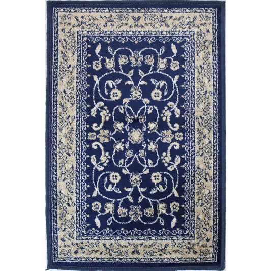 Navy Mini Washable Rug