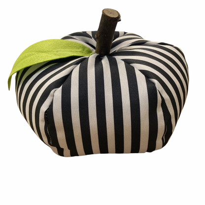 Black and White Cloth Pumpkin Assorted Styles