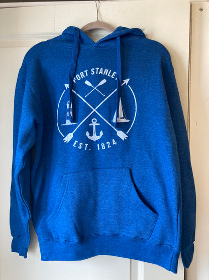 Port Stanley Hooded Sweater - Heathered Royal