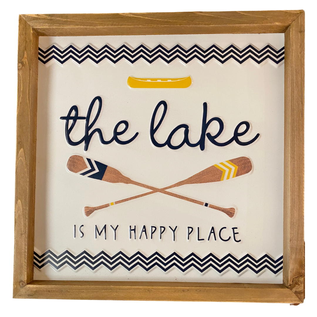 Wall Art "The Lake is my Happy Place"