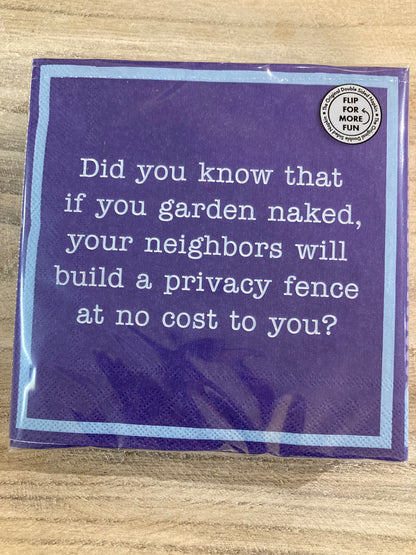 Humorous Cocktail Napkins Umbrella