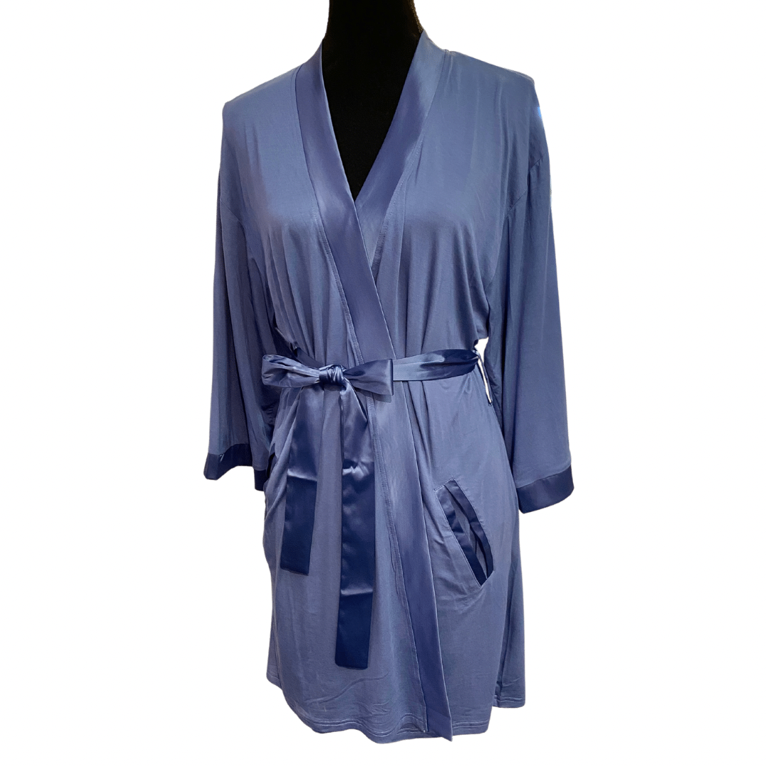 Bamboo Robe - French Blue