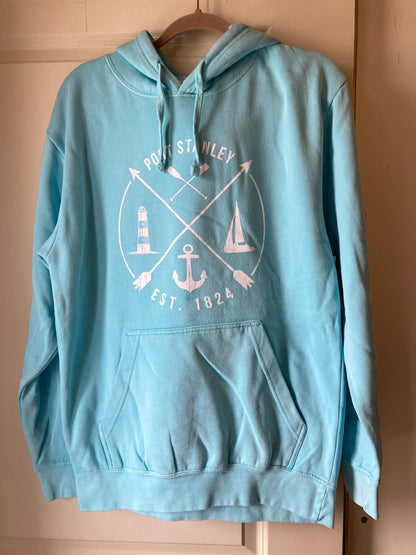 Aqua Unisex Port Stanley Hoodie