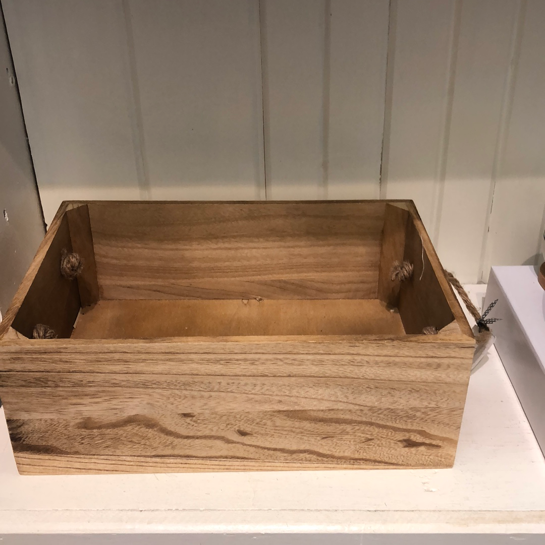 Medium Natural Wooden Box