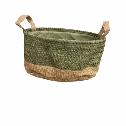 Green and Natural Baskets - 3 Sizes