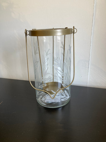 Etched Glass Lantern Assorted Sizes