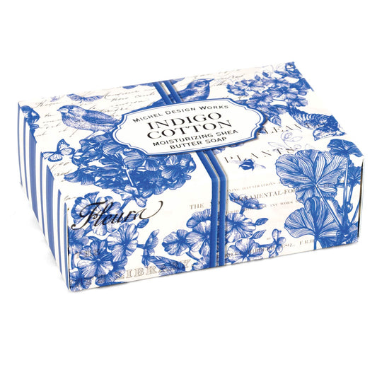 Indigo Cotton Boxed Soap