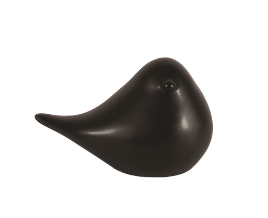 Black Ceramic Bird - Large