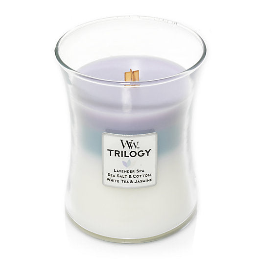 Woodwick Trilogy Candle- Calming Retreat