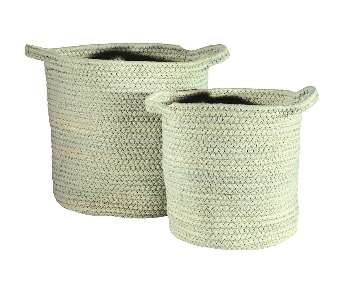 Sea Green Fabric Basket (2 Sizes)